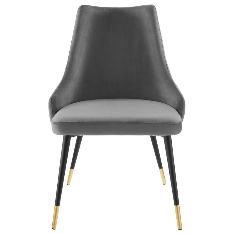 Modway Adorn Dining Side Chair Performance Velvet in Navy, Set of 2