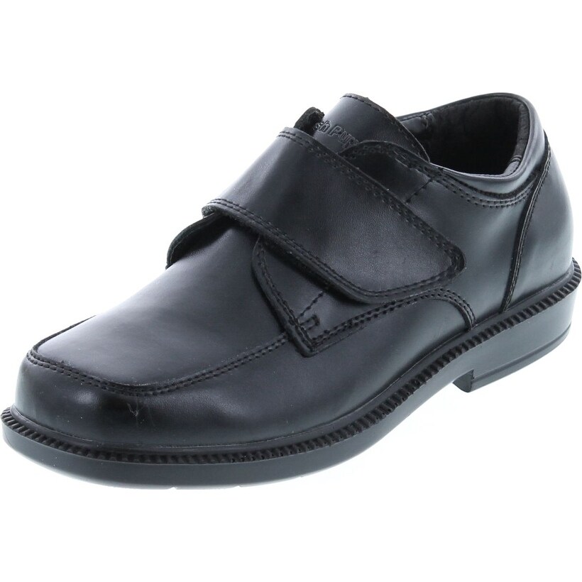 Shop Hush Puppies Boys Damion Casual Shoes Black Leather