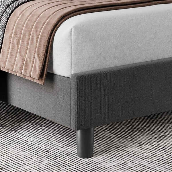 エドワード・ペンフィールド 【フレームサイズ 27×22cm】 VECELO Upholstered Bed Frames with Height Adjustable