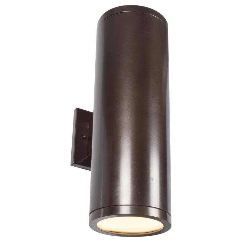Access Lighting Sandpiper 2 Light 18" Tall Integrated LED Outdoor Wall - Bronze / Frosted