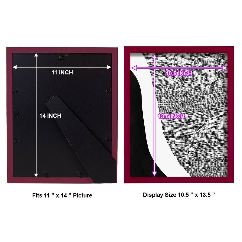 Black & White Abstract I -Framed Print w/glass-Cherry Red