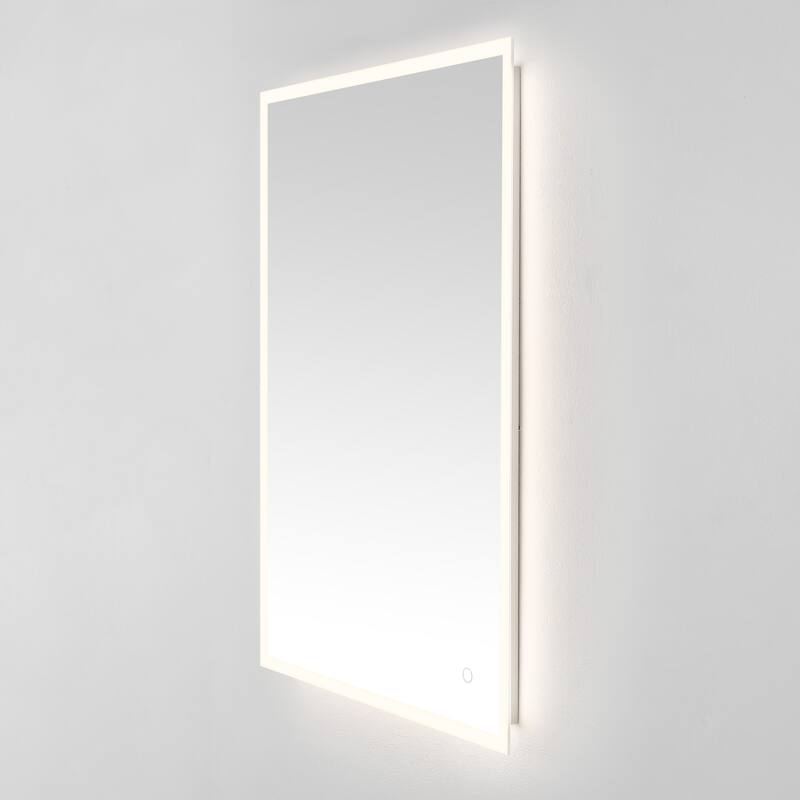 SAFAVIEH Home Houston 24" LED Vanity Mirror - Silver / White