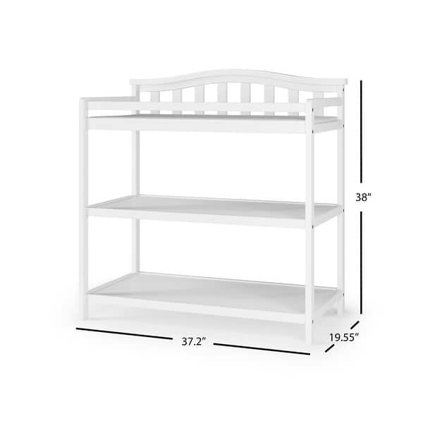 dimension image slide 3 of 4, Child Craft Arch Top Baby Changing Table