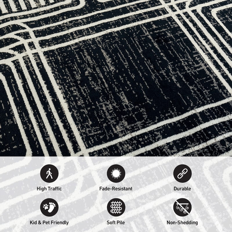 Geometric Bohemian Area Rug