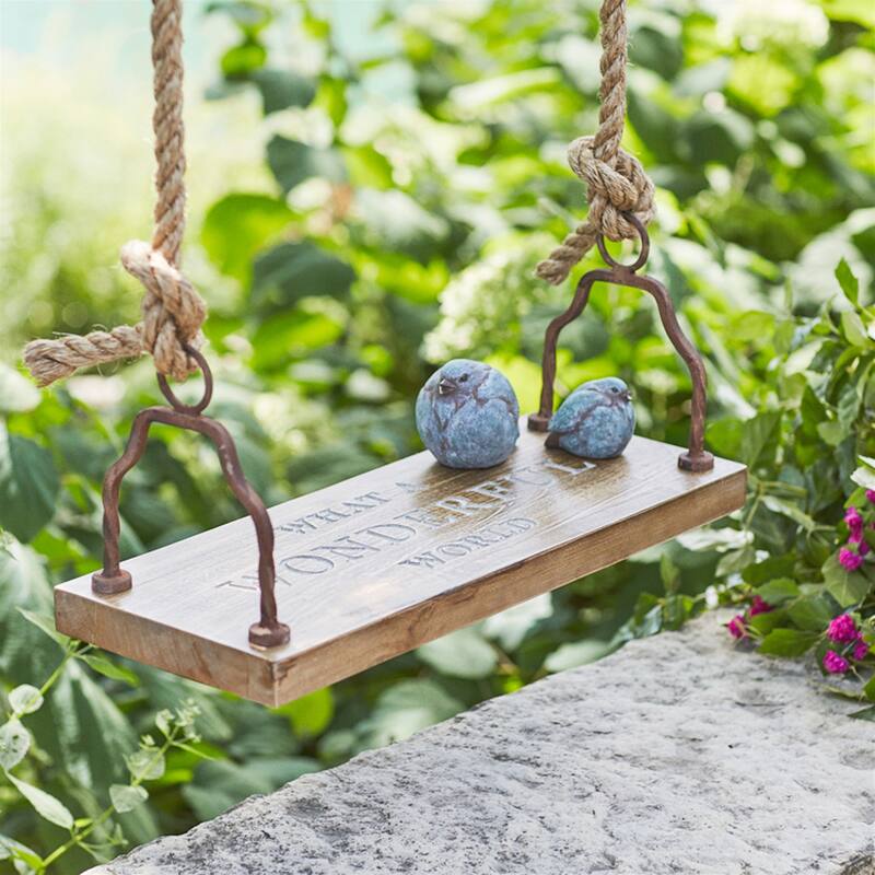Wonderful World Swing (Rope Not Included) - 23.5 x 9.5 x 10