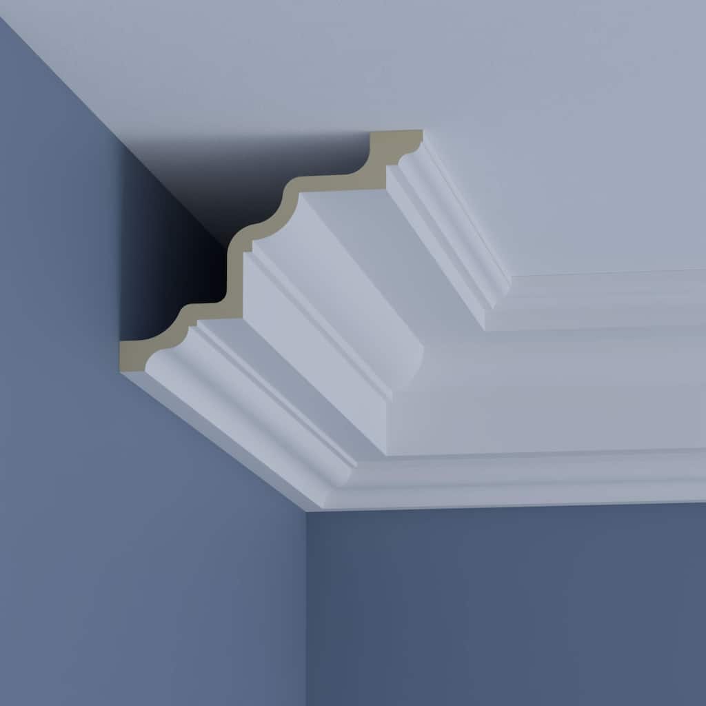 7 3/8"H x 9 5/8"P x 12"F x 96"L Ethan Crown Moulding - 1-Pack