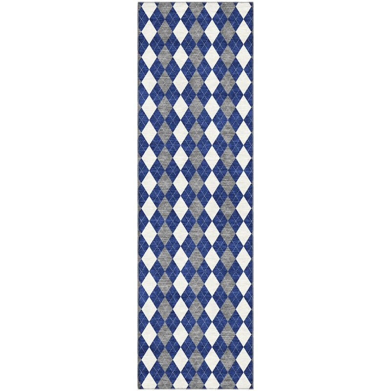 Premium Washable Super Soft Argyle Mayfield Rug