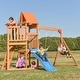 preview thumbnail 3 of 12, Toddlers Solid Wood Playground Playset Swing Set for Outdoor