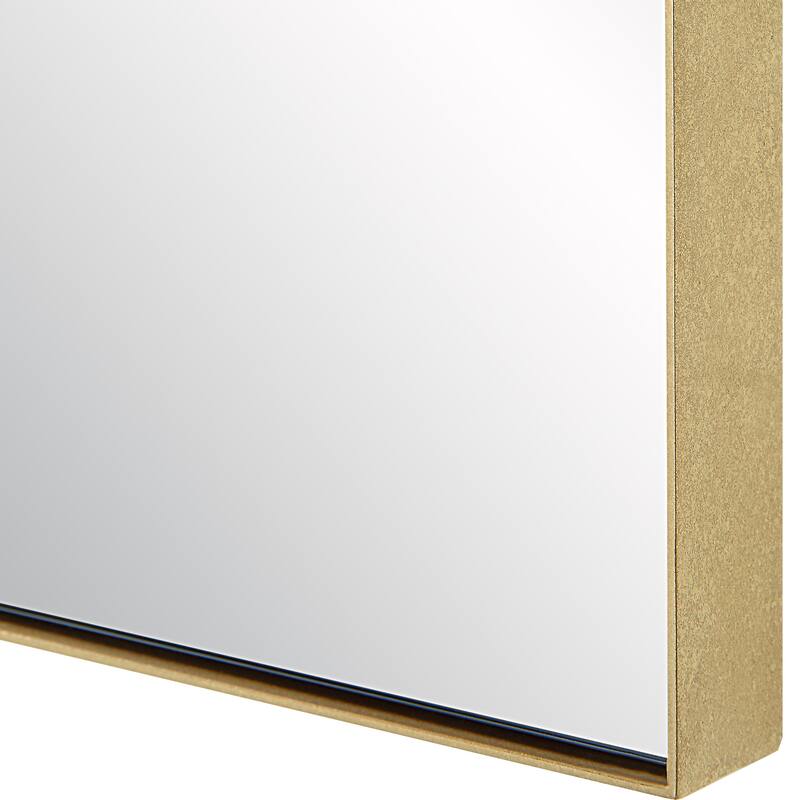 Uttermost Ticket Gold Vanity Mirror - 24.25"W x 36.13"H x 1.13"D
