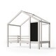 preview thumbnail 20 of 18, Twin Size House Bed with Blackboard and Drawers,Two assembly options