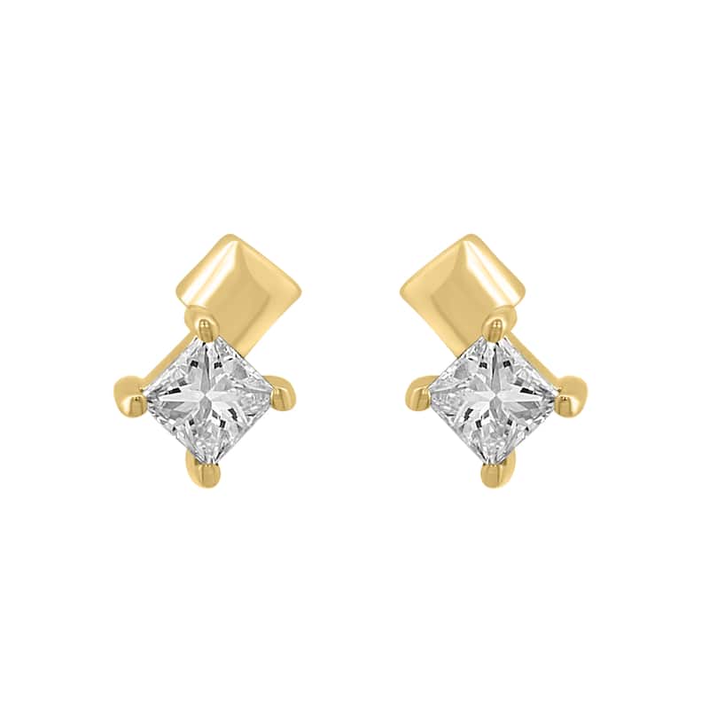 EFFY 14K Yellow Gold Diamond Earrings