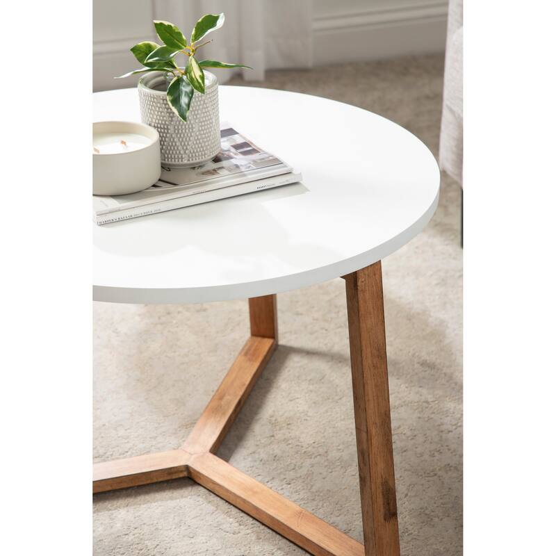 Kate and Laurel Rioux Wood Coffee Table - 26x26x18