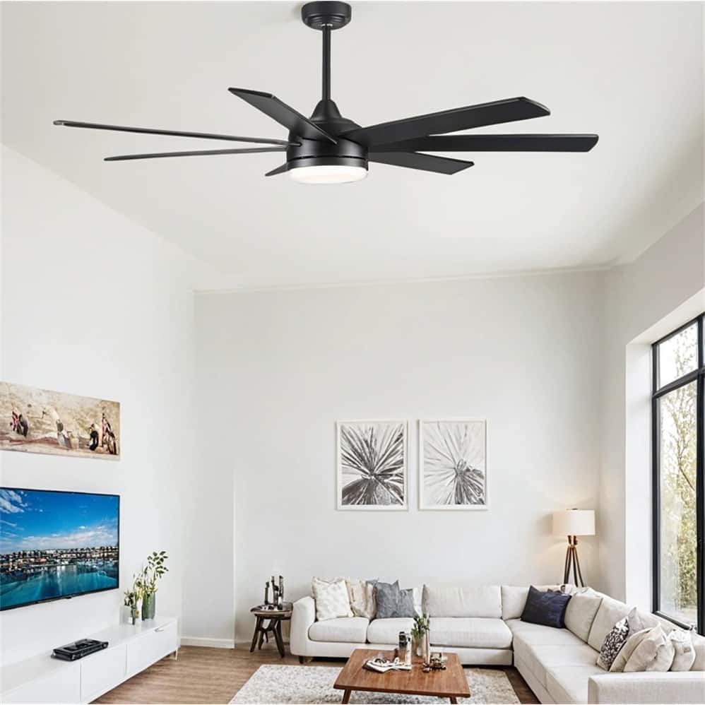 72 In Farmhouse Ceiling Fan with Plywood Blades for Dining Room