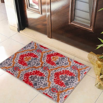 Superior Redondo Printed Non-Slip Washable Indoor Area Rug