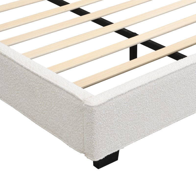 Christopher Knight Home - Oliver Velvet Upholstered King Platform Bed with Tufted Elegance