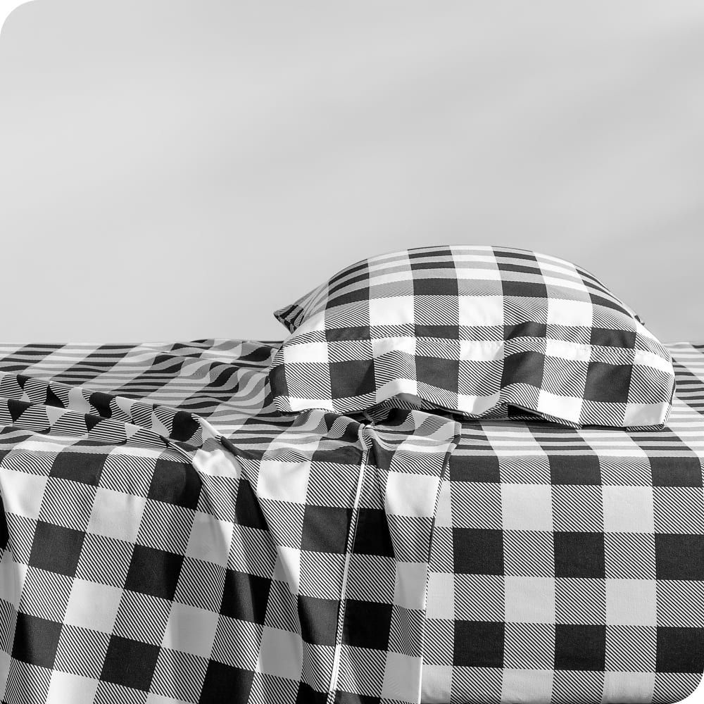 Bare Home Double Brushed Deep Pocket Printed Sheet Set