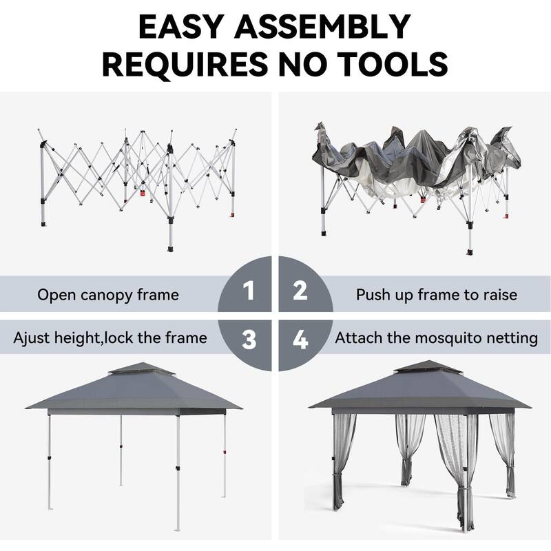 12'x12',11'x11' Gazebo Outdoor Pop up Canopy Tent