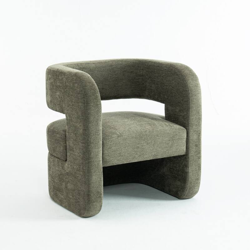 Full Assembled Upholstered Accent Chair For Living Room