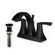 preview thumbnail 16 of 23, Karran Randburg KBF526 2-Handle Two Hole Centerset Faucet Bathroom Faucet with Matching Pop-up Drain Oil Rubbed Bronze