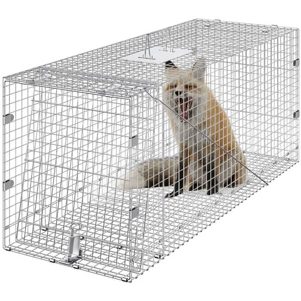 VEVOR Live Animal Cage Trap,Folding Animal Trap with Handle for Rabbits ...