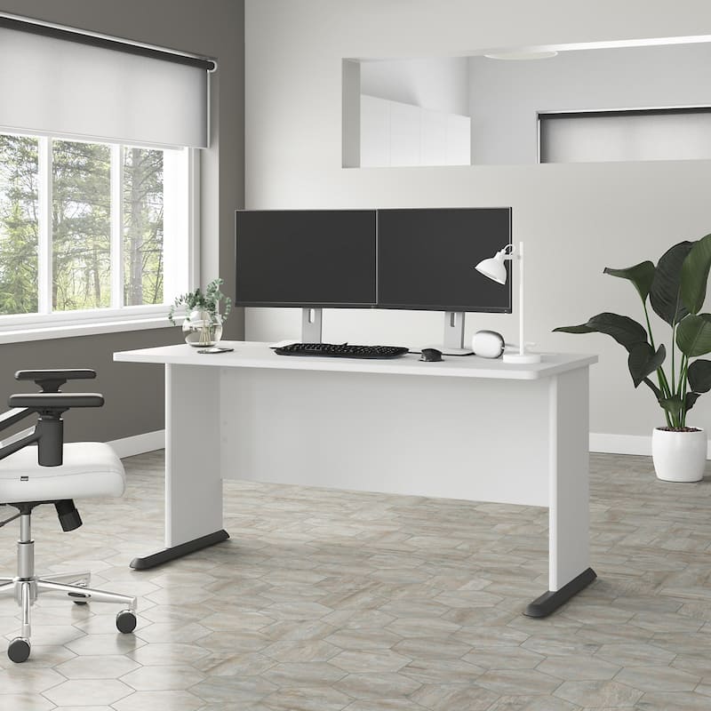Studio A 60W Computer Desk by Bush Business Furniture - White