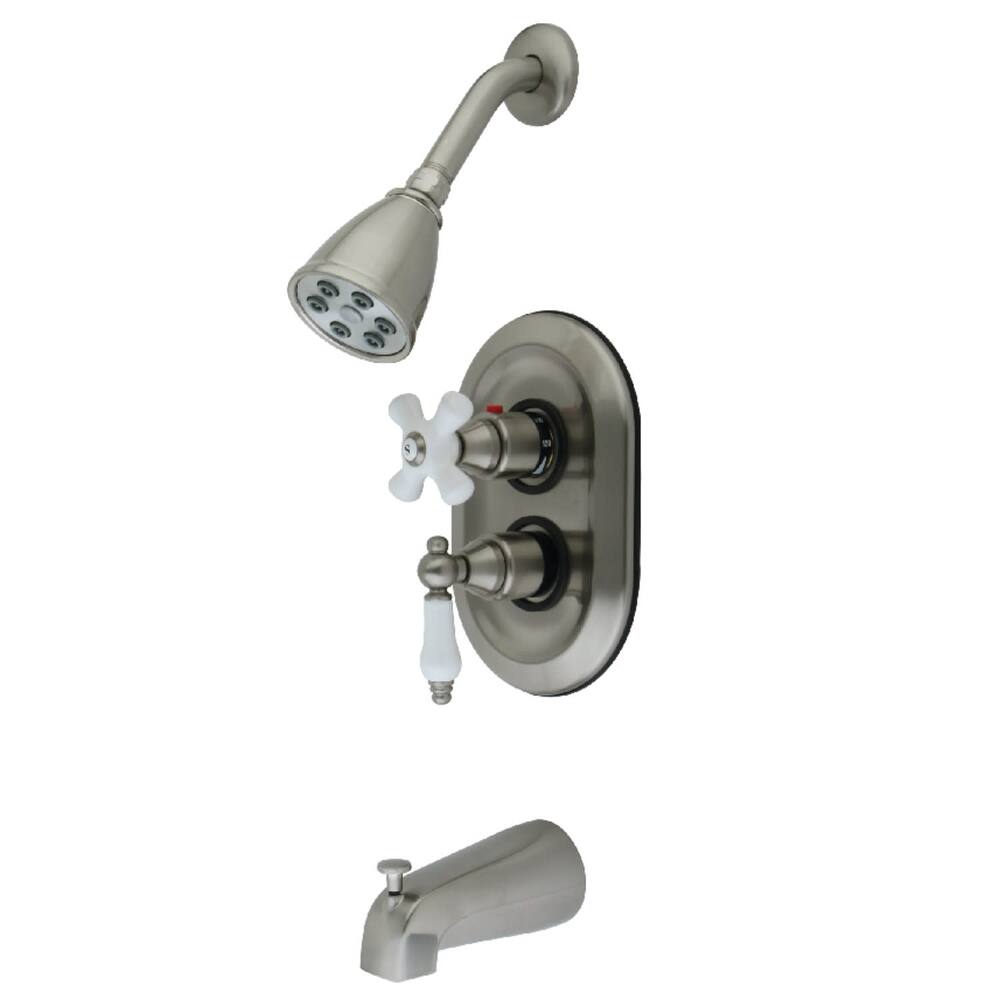 Kingston Brass Tub and Shower Trim Package with 1.8 GPM Multi Function