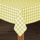 preview thumbnail 19 of 26, Fabstyles Country Check Cotton Tablecloth Yellow - 54X72