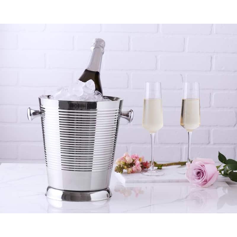 Sol Living Double Walled Stainless Steel Champagne Bucket - 8' x 11'