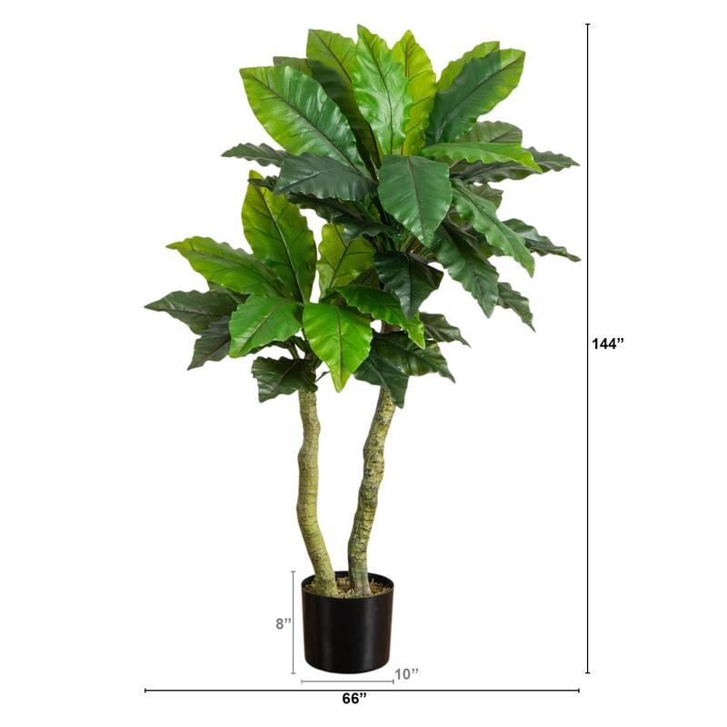 4-ft UV Resistant Artificial Bird Nest Fern Tree (Indoor/Outdoor) - Green