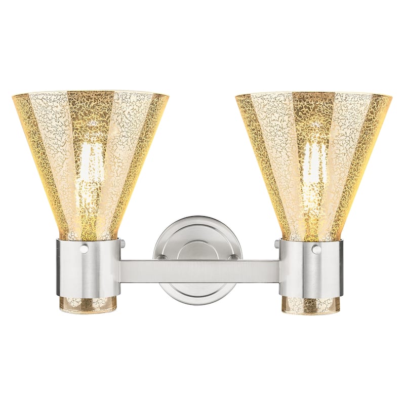 Innovations Lighting 464-2W-G464C-7ME Lawton Cone 2 Light 16" Wide
