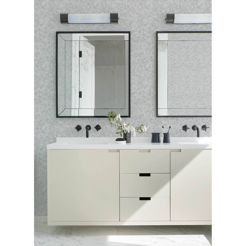 Advantage Aged Patina Pewter Distressed Wallpaper