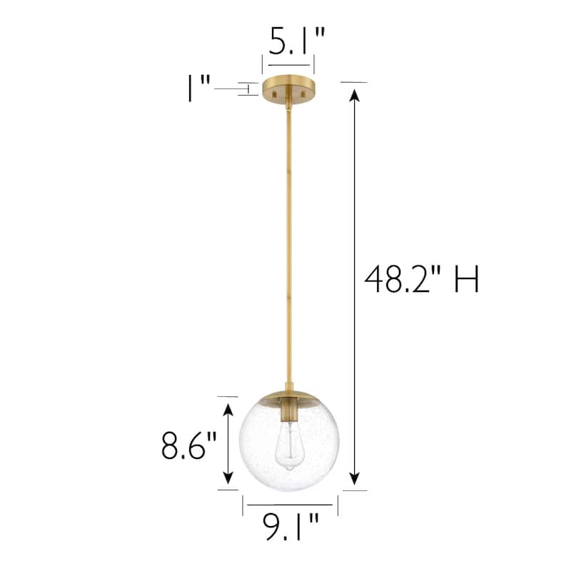 Design House Gracelyn Modern 1-Light Indoor Dimmable Pendant