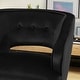 preview thumbnail 9 of 18, Mariposa Mid-century Velvet Accent Chair by Christopher Knight Home