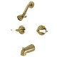 preview thumbnail 16 of 17, Kingston Brass Magellan Tub and Shower Trim with Single Function