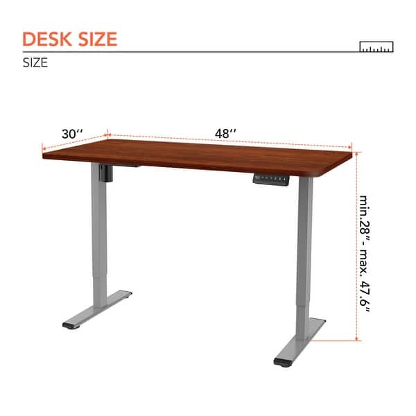 FLEXISPOT 48 x 30 Inches Electric Height Adjustable Standing Desk Home