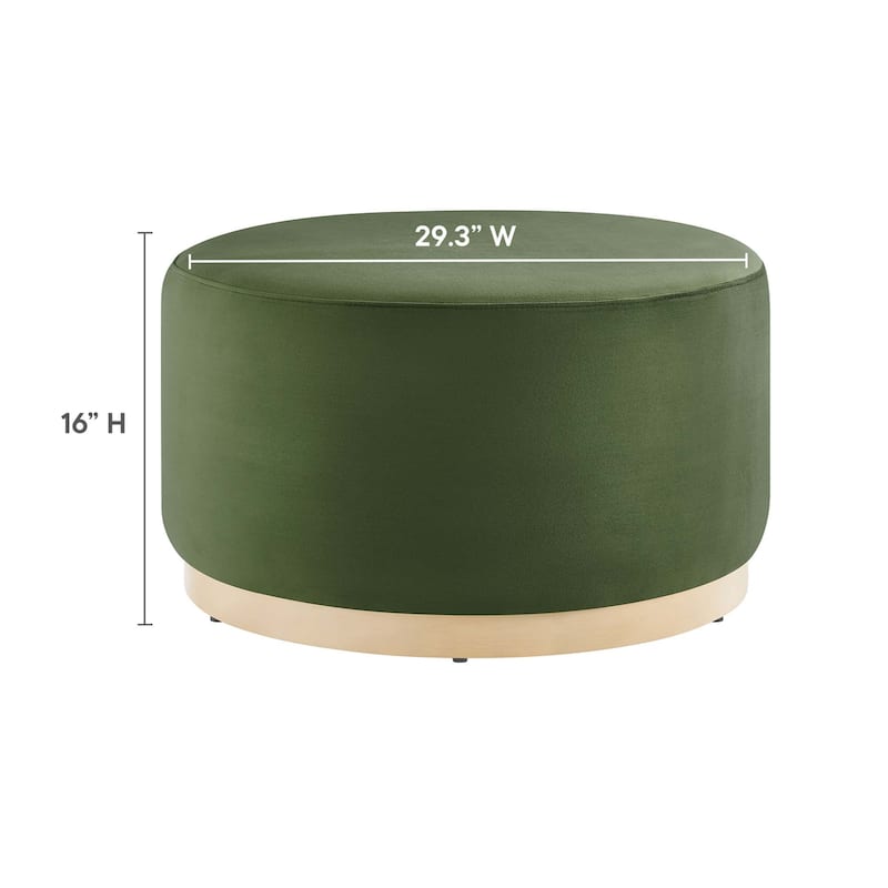 Tilden 16"/23"/29"/38" Performance Velvet Upholstered Ottoman