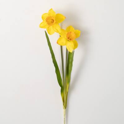21.5"H Sullivans Golden Yellow Daffodil Delight, Yellow - 6.5"L x 3"W x 21.5"H
