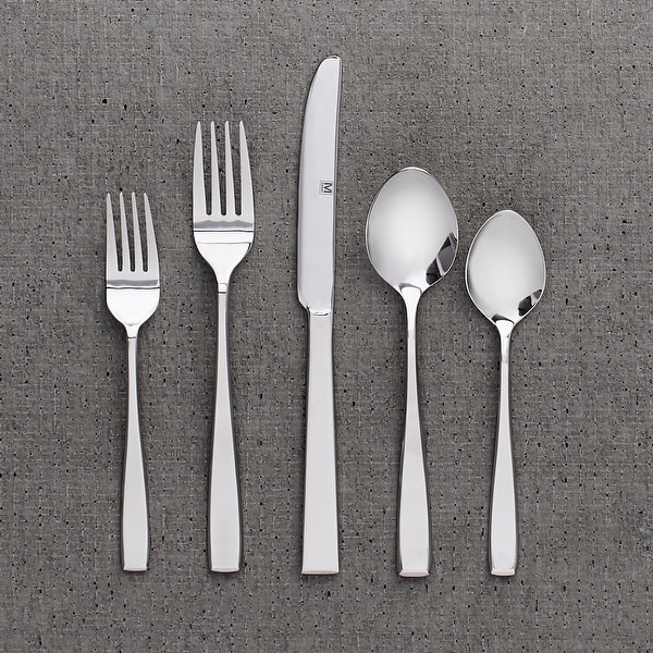 slide 2 of 2, Flatware Stainless Steel 40PC Set Nice - 9" x 0'5"