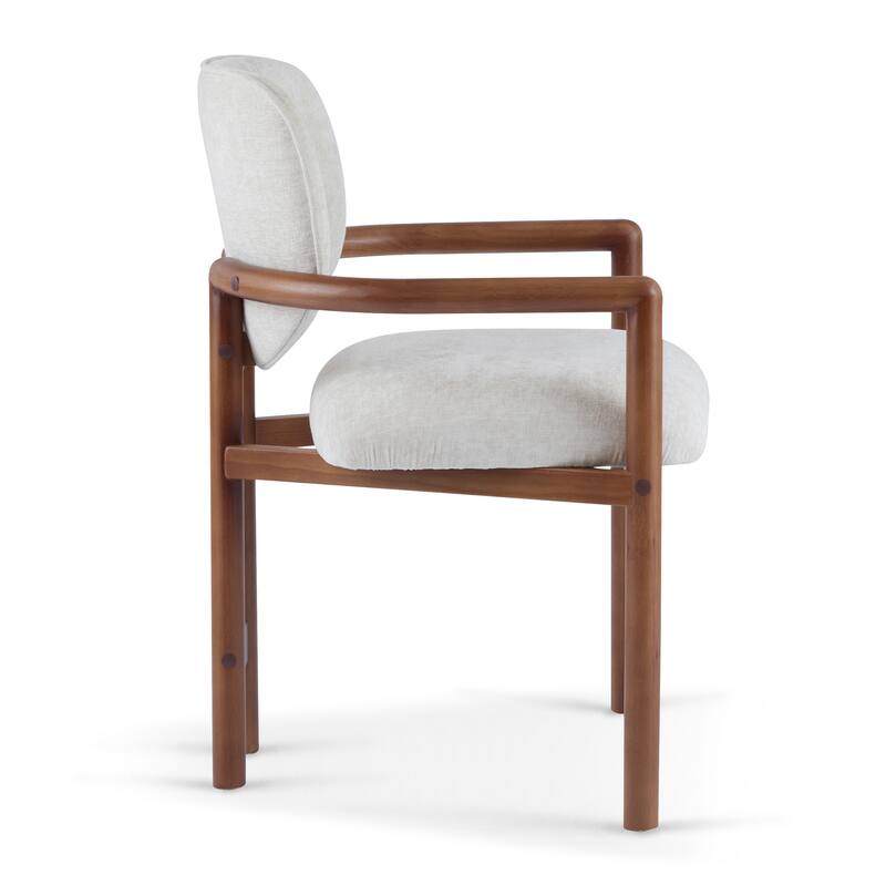 Dining Chairs Set of 2 Upholstered Arm Chairs