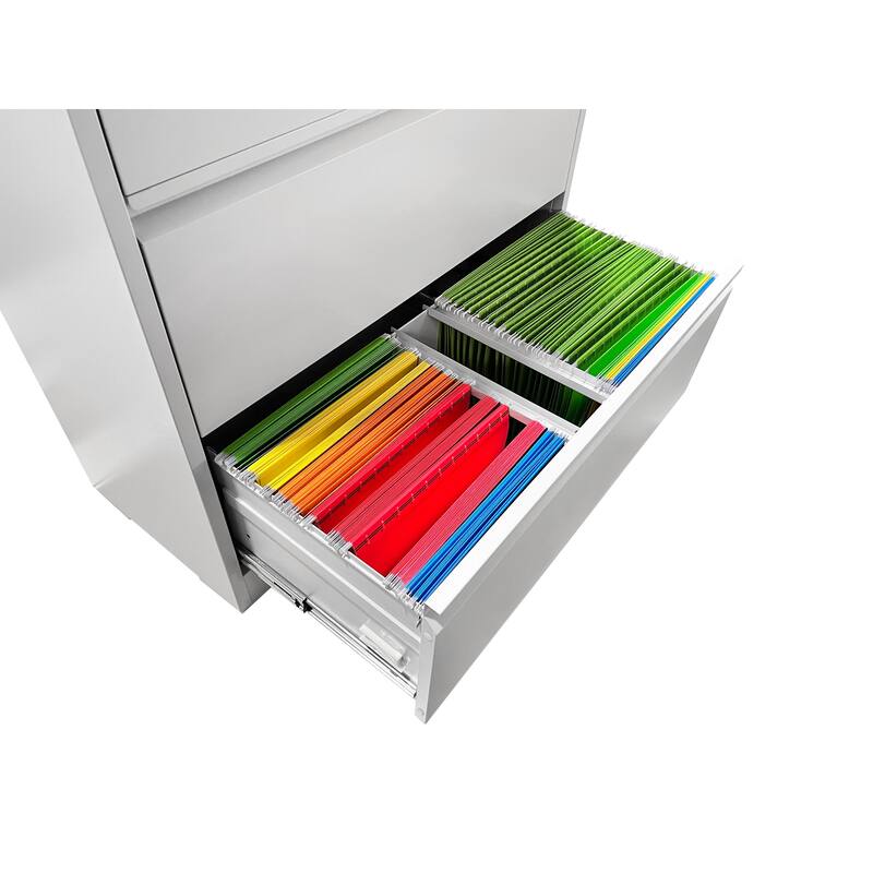 Lateral File Cabinet 2 Drawer, 35.4 Inch Wide Filing Cabinet, with Anti-Tip Interlock, Heavy Duty Steel Storage for Letter