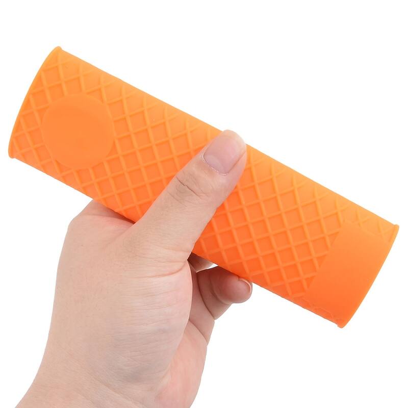 Silicone Restaurant Heat Resistant Pot Pan Stockpot Handle Cover - Orange - 6.1" x 1.9" x 1.1"(L*W*T)