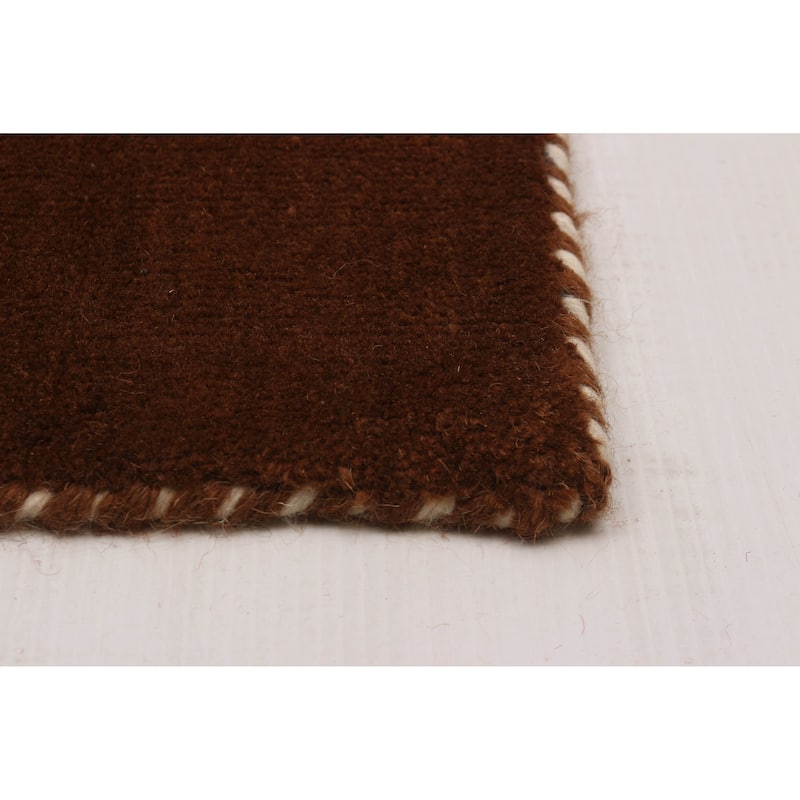 Kashkuli Gabbeh Brown Rug 2'8" x 11'3" - 2'8 x 11'3