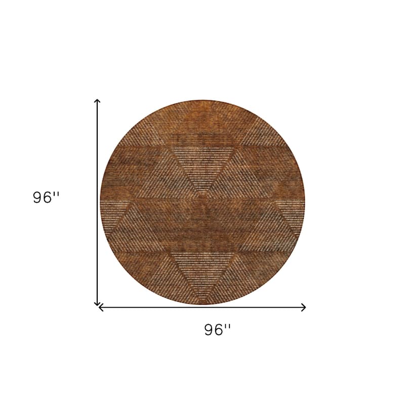 HomeRoots Geometric Transitional Rectangle Outdoor Rug