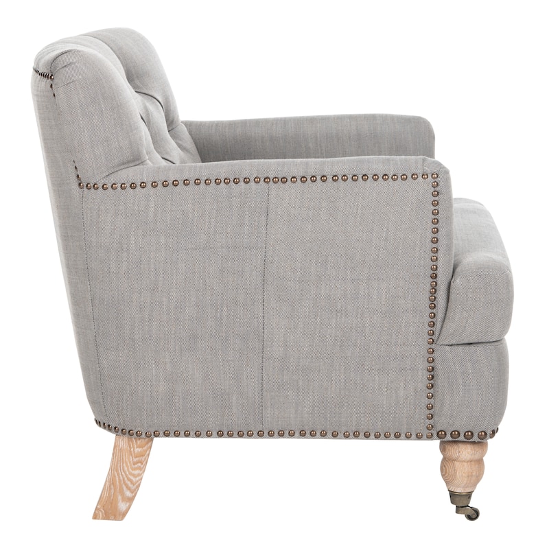 SAFAVIEH Tori Antiqued Tufted Club Chair - 28" x 34.4" x 32.7". - 28"W x 34"D x 33"H