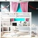 preview thumbnail 2 of 33, Stylistic Elements Full Loft Bed with Platform with Ladders