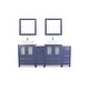 preview thumbnail 11 of 29, Vanity Art 72" Double Sink Bathroom Vanity Set with Engineered Marble Top and Free Mirror Blue