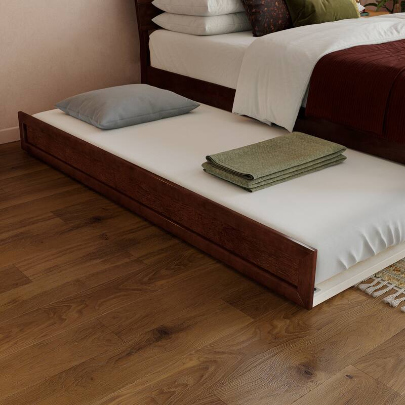 Phoenix Wood Platform Bed with Trundle