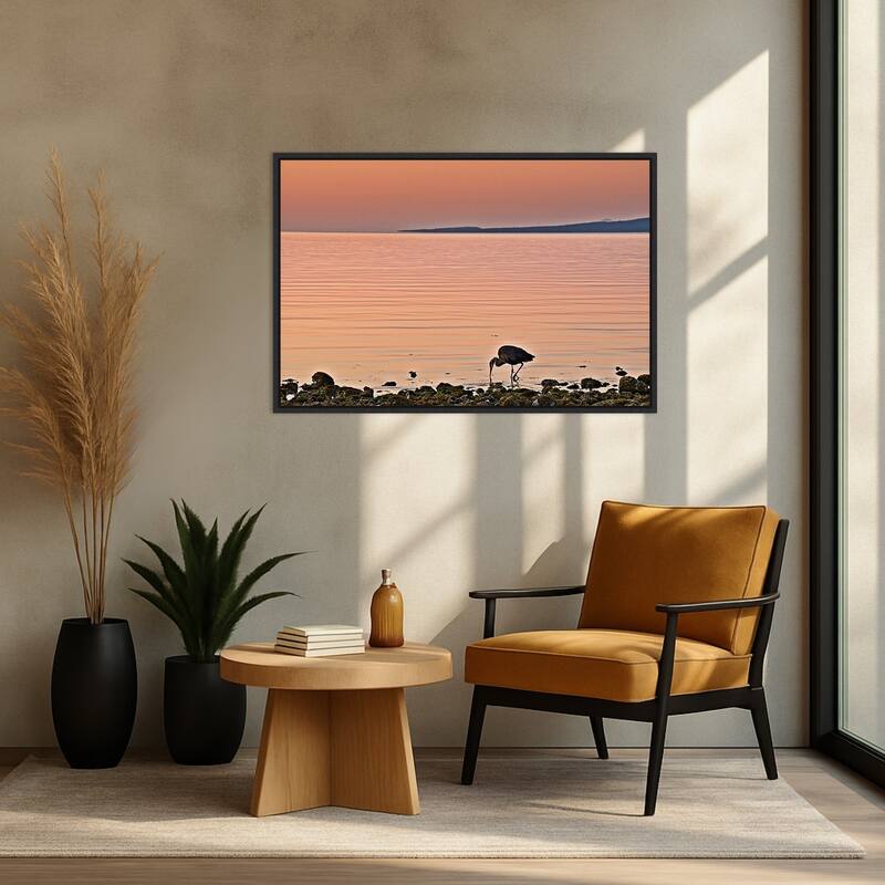 Morning Meal by Chuck Burdick (41 x 28 in.), Framed Canvas Wall Art Print