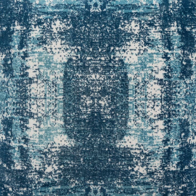 Sevita Modern Abstract Polyester Blend Pouf