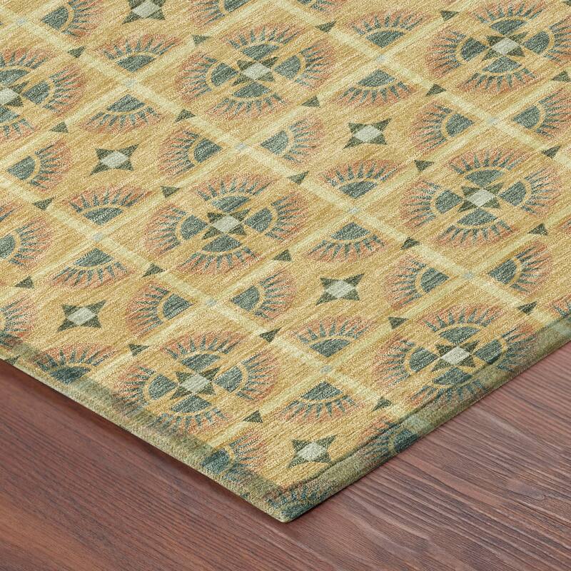 Machine Washable Indoor/ Outdoor Modern Roeland Chantille Rug